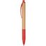Kugelschreiber BAMBOO RUBBER (braun, rot) (Art.-Nr. CA714078)