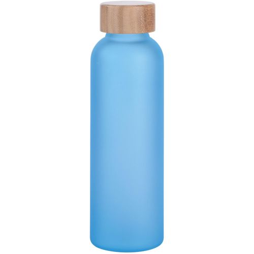 Glas-Flasche TAKE FROSTY (Art.-Nr. CA718849) - Glas-Flasche TAKE FROSTY: Bambus-Deckel...