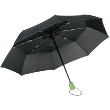 Vollautomatischer Windproof-Taschenschirm STREETLIFE (hellgrün, schwarz) (Art.-Nr. CA776859)