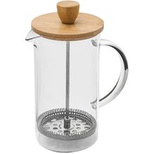 Tee- & Kaffeebereiter BAMBOO PRESS (braun, transparent) (Art.-Nr. CA782205)