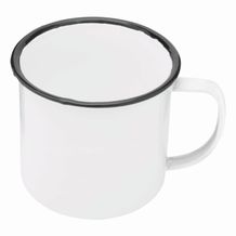 Emaille Becher RETRO CUP (weiß) (Art.-Nr. CA784426)