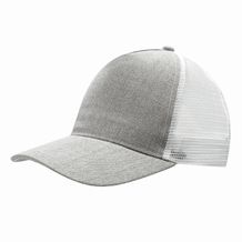 5-Panel-Cap CASUAL FIT (grau, weiß) (Art.-Nr. CA824988)