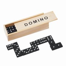 Klassisches Spiel DOMINO (holz, schwarz) (Art.-Nr. CA838913)