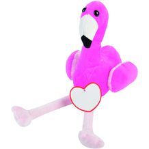 Plüsch-Flamingo LUISA (pink / schwarz / weiß) (Art.-Nr. CA890451)