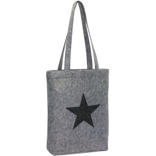 Shopper STARL DUST GO (Art.-Nr. CA914430) - Shopper STAR DUST GO aus Filz: mit...
