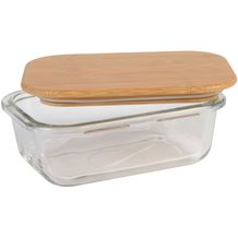 Lunchbox ROSILI M, Füllmenge ca. 350 ml (braun, transparent) (Art.-Nr. CA914551)