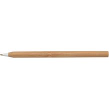 Bambus Kugelschreiber ESSENTIAL (braun, weiß) (Art.-Nr. CA916703)