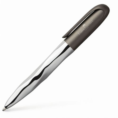 n'ice pen Metallic Kugelschreiber (Art.-Nr. CA132241) - Die Metallic Variante in Grau  ein...