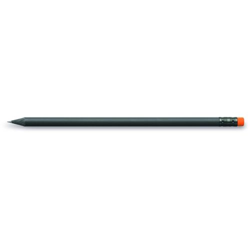 Design Bleistift mit Radiertip (Art.-Nr. CA387305) - Bleistifte, rund, aus schwarz durchfaerb...
