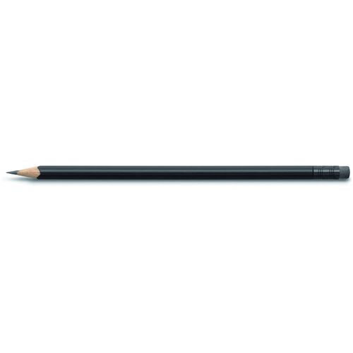 Bleistifte mit Radiertip (Art.-Nr. CA449865) - Bleistifte aus naturfarbenem Holz , mit...