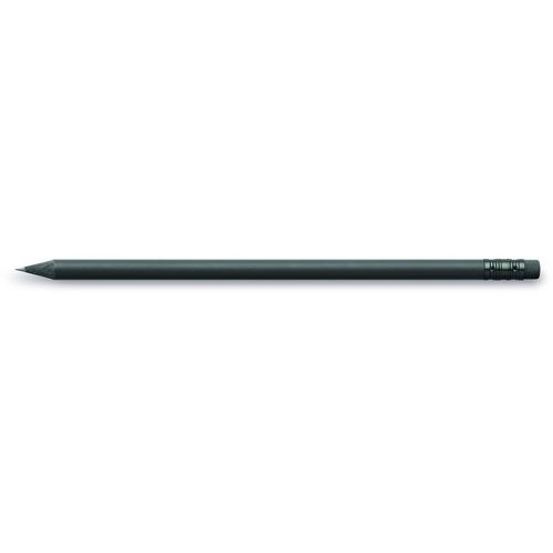 Design Bleistift mit Radiertip (Art.-Nr. CA526453) - Bleistifte, rund, aus schwarz durchfaerb...