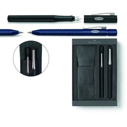 Grip 2011 Set Kugelschreiber und Druckbleistift (Art.-Nr. CA606306) - Attraktives Geschenkset mit praktischem...