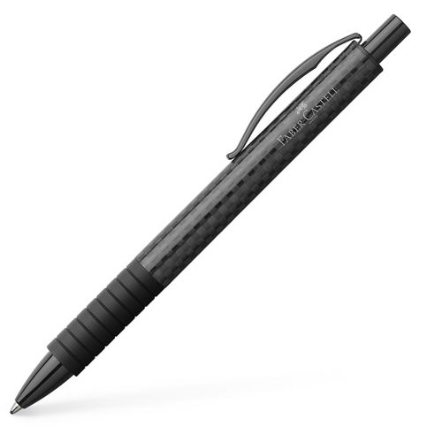 Essentio Black Carbon Kugelschreiber (Art.-Nr. CA680646) - Der Essentio Black Kugelschreiber mit...