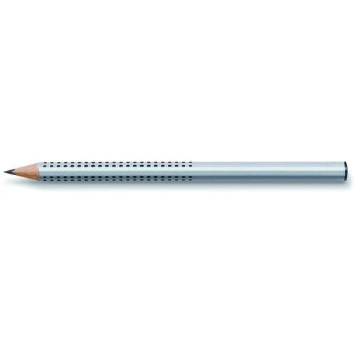 Bleistift Jumbo Grip silber (Art.-Nr. CA729694) - Jumbo Grip Bleistifte, extra dicker...