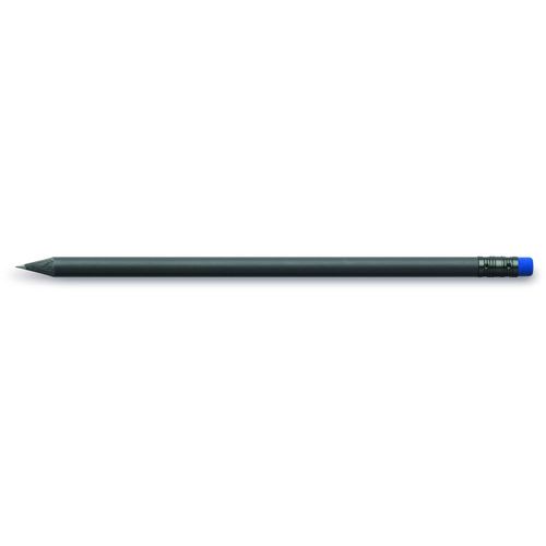 Design Bleistift mit Radiertip (Art.-Nr. CA755562) - Bleistifte, rund, aus schwarz durchfaerb...