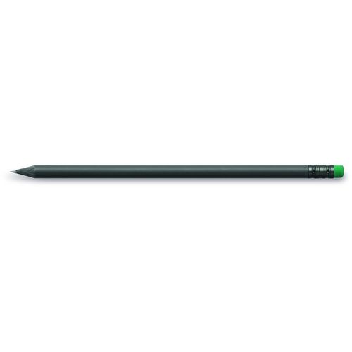 Design Bleistift mit Radiertip (Art.-Nr. CA868909) - Bleistifte, rund, aus schwarz durchfaerb...