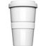 Coffee2Go, original Coffee to Go Becher, mit glatter oder geriffelter Siliconbanderole (weiß) (Art.-Nr. CA444665)