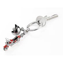 TROIKA Schlüsselanhänger KEY CRUISING (rot / schwarz) (Art.-Nr. CA108087)