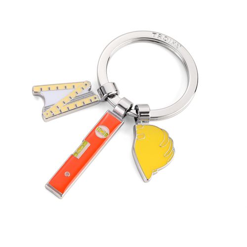 Schlüsselanhänger BOB (Art.-Nr. CA235040) - Schlüsselanhänger mit 3 Anhängern, Zo...