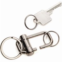 TROIKA Schlüsselanhänger 2-WAY KEY (gunmetal) (Art.-Nr. CA280874)