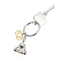 TROIKA Schlüsselanhänger YOGA (goldfarben / silberfarben) (Art.-Nr. CA432528)