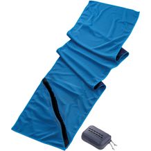 Fitness-Handtuch SCHWITZABLEITER Cooling Towel (grau, hellblau) (Art.-Nr. CA968792)