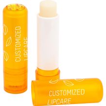 Lipcare Doming Planty - Lippenpflegestift mit Logo-Doming (gelb-orange) (Art.-Nr. CA599202)