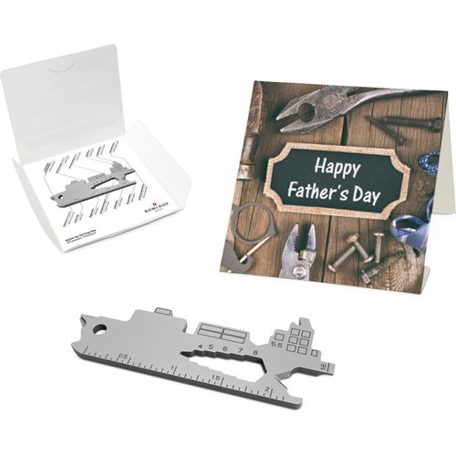 ROMINOX® Key Tool Cargo Ship (19 Funktionen) Happy Father's Day (Art.-Nr. CA047043) - Überraschen Sie Ihre Handwerker mi...