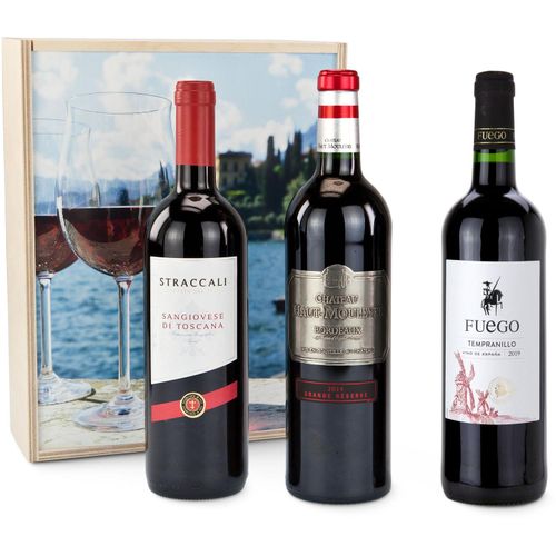 Geschenkset / Präsenteset: Mediterrane Weinreise (Art.-Nr. CA150503) - Eine Weinreise in drei mediterrane...