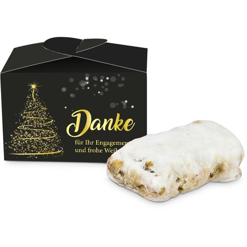 Geschenkartikel / Präsentartikel: Mini-Stollen Danke (Art.-Nr. CA152605) - Das brotförmige Hefeteiggebäck lä...