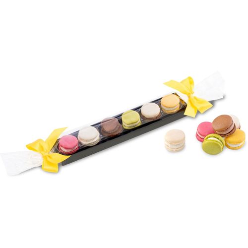 Geschenkartikel / Präsentartikel: Macaron-Stange mit Schleifen, 60 g (Art.-Nr. CA158561) - Ostern ist bunt und lecker: Überraschen...