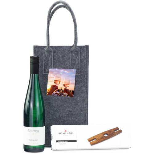 Geschenkset / Präsenteset: Weinabend für Zwei (Art.-Nr. CA221505) - Genießen Sie einen gemütlichen Weinabe...