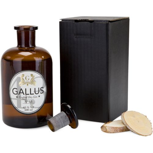 Geschenkset / Präsenteset: Gallus Gin 43 (Art.-Nr. CA233655) - Gallus Gin Nº43 (0,5 l, 43% Vol.) verei...