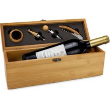 Geschenkset / Präsenteset: Wein in Bambuskiste (Art.-Nr. CA305344)