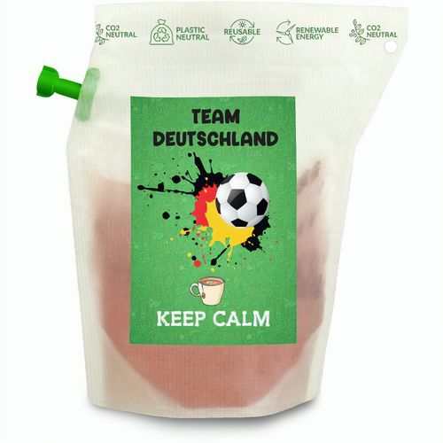 Geschenkartikel / Präsentartikel: Fußball-EM Team Deutschland Keep Calm, Tee im Brühbeutel (Art.-Nr. CA377303) - Sind Sie auch schon im Fußball-Fieber...