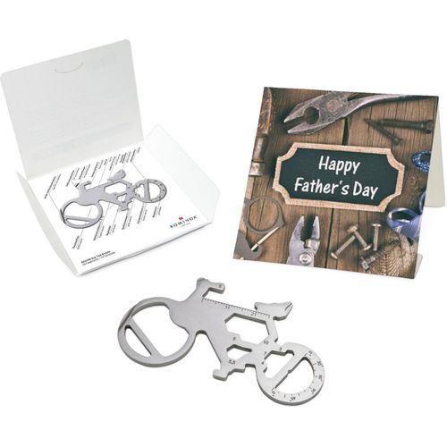 ROMINOX® Key Tool Bicycle (19 Funktionen) Happy Father's Day (Art.-Nr. CA550193) - Überraschen Sie Ihre Handwerker mi...