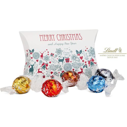Geschenkartikel / Präsentartikel: Lindor Weihnachtstasche (Art.-Nr. CA578170) - Diese stimmungsvolle Kissenverpackung...