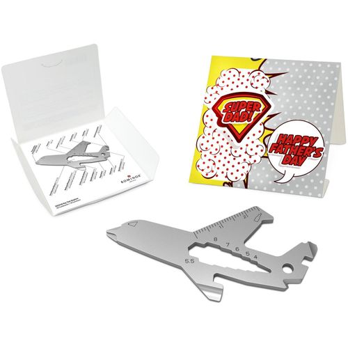 ROMINOX® Key Tool Airplane (18 Funktionen) Super Dad (Art.-Nr. CA581060) - Überraschen Sie Ihre Handwerker mi...