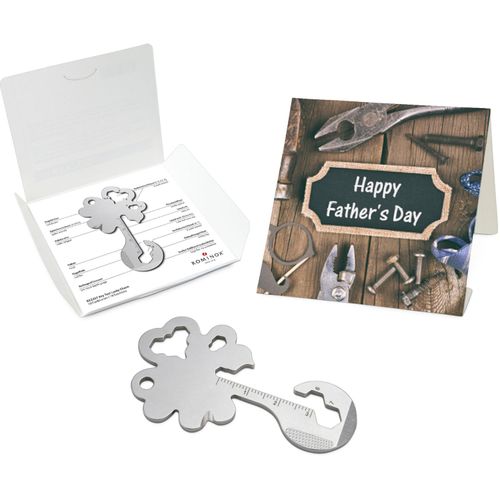 ROMINOX® Key Tool Lucky Charm (19 Funktionen) Happy Father's Day (Art.-Nr. CA639545) - Überraschen Sie Ihre Handwerker mi...