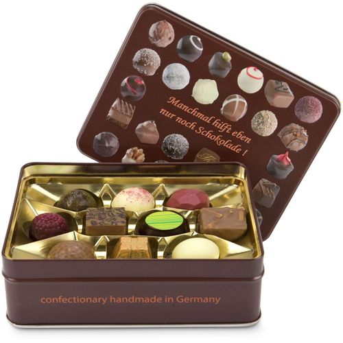 Geschenkartikel / Präsentartikel: Schokoladenauswahl (Art.-Nr. CA679336) - Manchmal hilft eben nur noch Schokolade!...