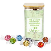 Geschenkset / Präsenteset: Lindor Team-Glas Frohe Ostern (Art.-Nr. CA737243)