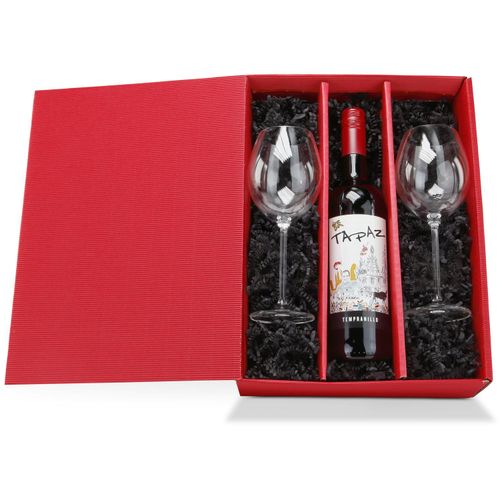 Geschenkset / Präsenteset: Rotwein für Zwei (Art.-Nr. CA795991) - Genießen Sie mit diesem exquisite...
