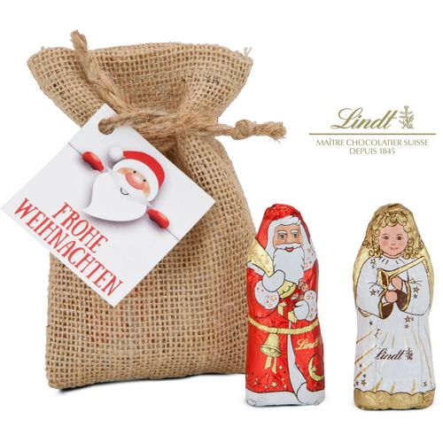 Geschenkset / Präsenteset: Engel und Santa (Art.-Nr. CA863207) - Ein himmlisches Lindt Schoko-Duo! Ein...