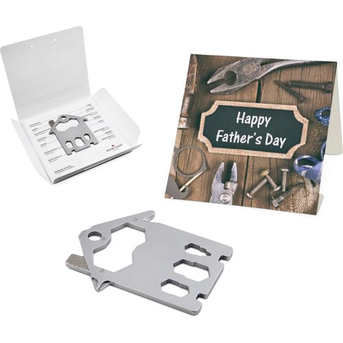 ROMINOX® Key Tool House (21 Funktionen) Happy Father's Day (Art.-Nr. CA890674) - Überraschen Sie Ihre Handwerker mi...