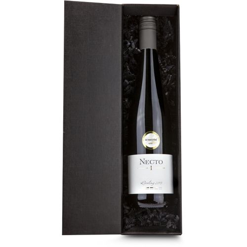 Geschenkset / Präsenteset: Weißwein im schwarzen Geschenkkarton (Art.-Nr. CA934061) - Ein Spitzenriesling von der Mosel (0,75...