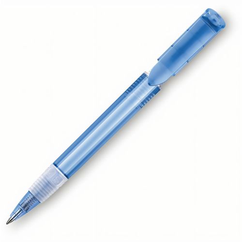 HK - S40 GRIP CLEAR Kugelschreiber (Art.-Nr. CA094291) - Druckkugelschreiber mit farbig transpare...