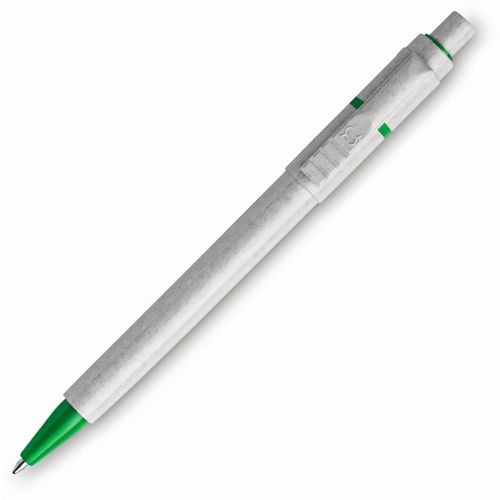 HK - BARON STONE Kugelschreiber (Art.-Nr. CA123026) - Druckkugelschreiber mit grau meliertem...