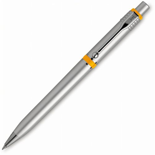 HK - RAJA CHROME SILVER Kugelschreiber (Art.-Nr. CA214227) - Druckkugelschreiber mit silbernem...