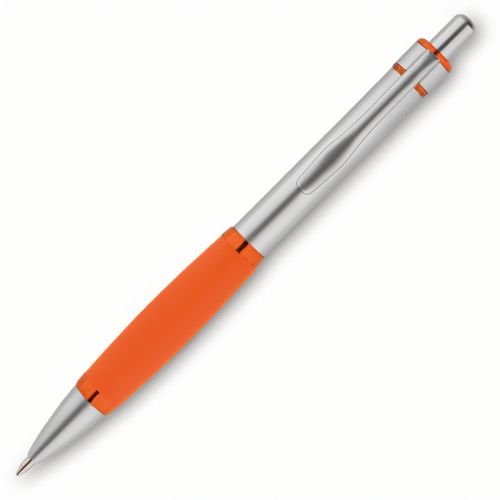 HK - 248 Kugelschreiber (Art.-Nr. CA562467) - Metall-Druckkugelschreiber mit gummierte...