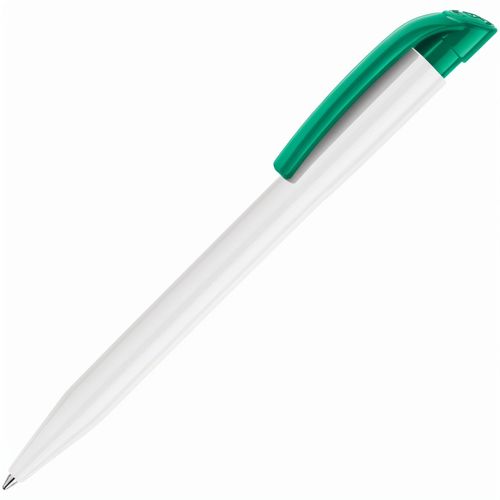 HK - S45 Kugelschreiber (Art.-Nr. CA592450) - Druckkugelschreiber mit farbigem Clip,...